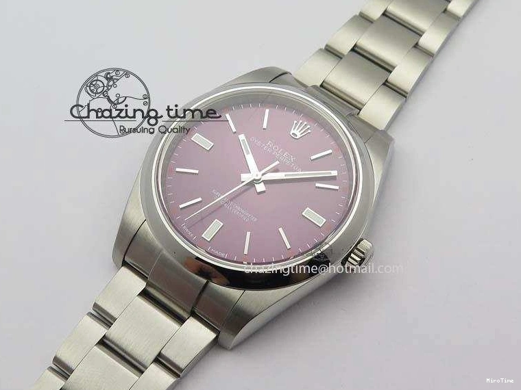 MiroTime 0509 Thermal Oyster Perpetual 39mm 114300 JF 1:1 Best Edition Grape Dial On SS Bracelet SA 3792